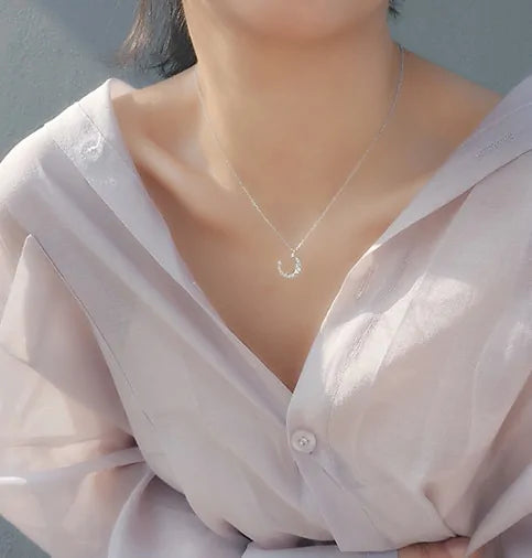 Silver Crown Pendant Necklace